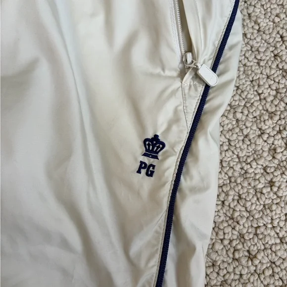 Pearly Gates White Track Pants with Black Stripes size 0 - Picture 4 of 4